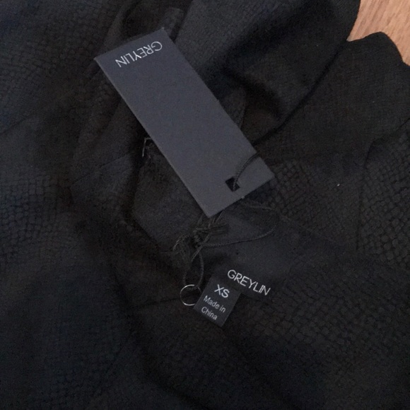 NWT Greylin XS black fit n flair skater dress - Picture 3 of 3